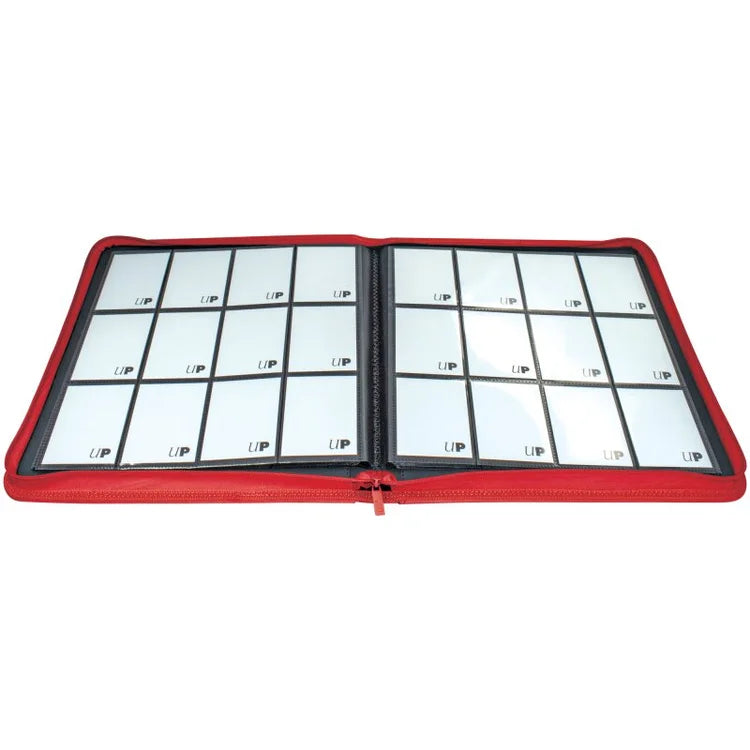 Ultra Pro - Vivid 12-Pocket Zippered PRO-Binder Red (480)
